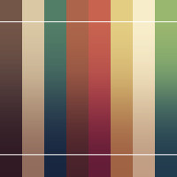 gradients in shades of green and brown