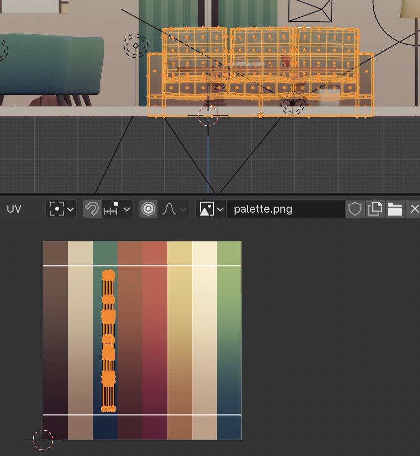 this process illustrated for a couch